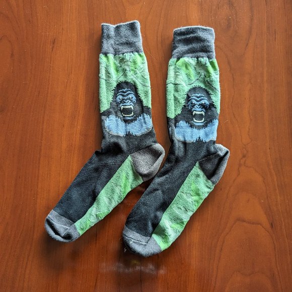 Mens Gorilla Dress Socks - Picture 1 of 1
